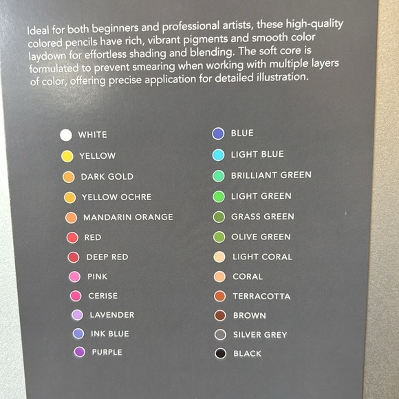 24‎ Colored Pencils in Case NWT - Picture 4 of 5